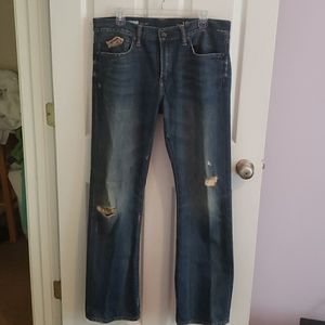 Distressed Gap jeans